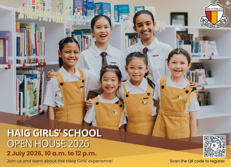 Haig Girls' school Open House 2026 poster